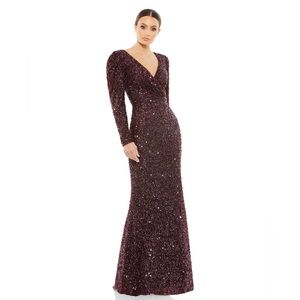 Macduggal mahogany sequin gown style number 5510 - still on website size 12